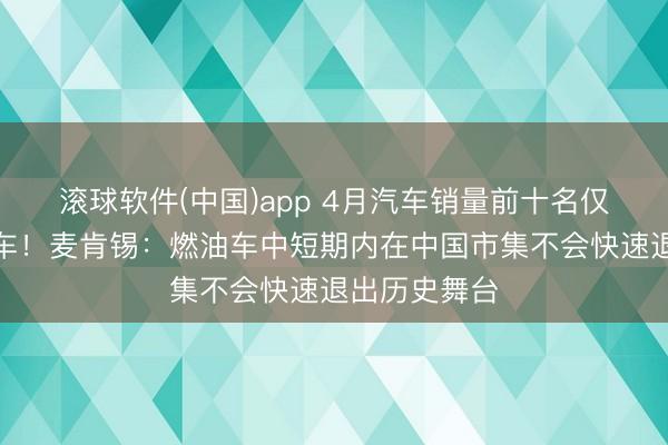 滚球软件(中国)app 4月汽车销量前十名仅剩一款燃油车！麦肯锡：燃油车中短期内在中国市集不会快速退出历史舞台