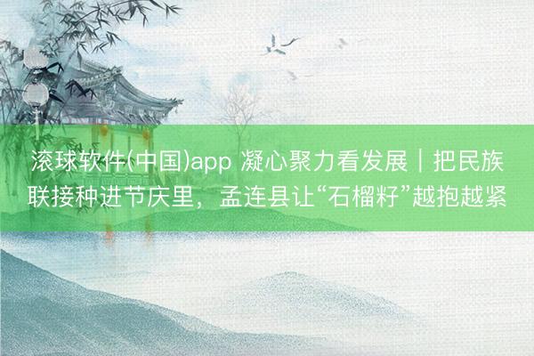 滚球软件(中国)app 凝心聚力看发展｜把民族联接种进节庆里，孟连县让“石榴籽”越抱越紧