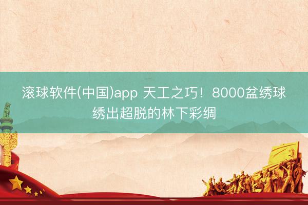 滚球软件(中国)app 天工之巧！8000盆绣球绣出超脱的林下彩绸