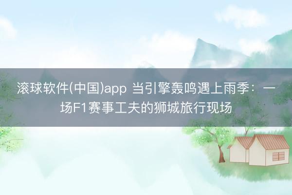 滚球软件(中国)app 当引擎轰鸣遇上雨季：一场F1赛事工夫的狮城旅行现场