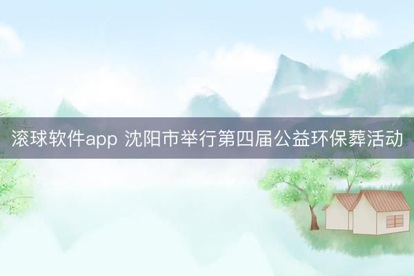 滚球软件app 沈阳市举行第四届公益环保葬活动