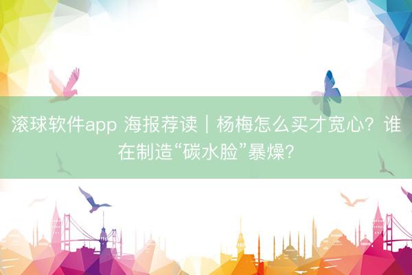 滚球软件app 海报荐读｜杨梅怎么买才宽心？谁在制造“碳水脸”暴燥？