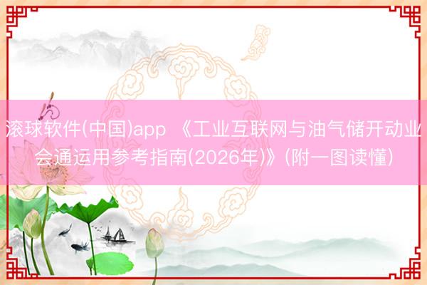 滚球软件(中国)app 《工业互联网与油气储开动业会通运用参考指南(2026年)》(附一图读懂)