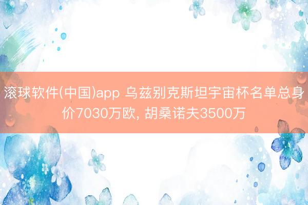 滚球软件(中国)app 乌兹别克斯坦宇宙杯名单总身价7030万欧, 胡桑诺夫3500万