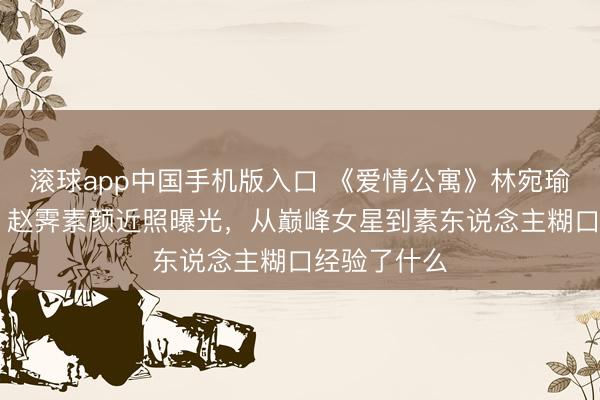 滚球app中国手机版入口 《爱情公寓》林宛瑜退圈14年，赵霁素颜近照曝光，从巅峰女星到素东说念主糊口经验了什么