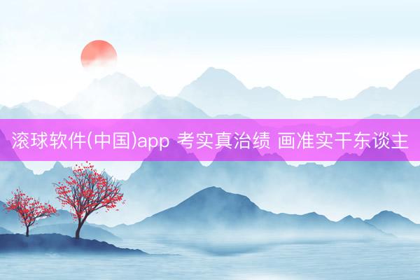 滚球软件(中国)app 考实真治绩 画准实干东谈主