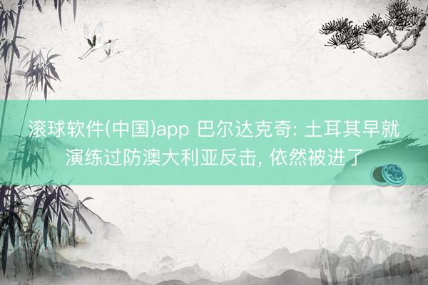 滚球软件(中国)app 巴尔达克奇: 土耳其早就演练过防澳大利亚反击， 依然被进了