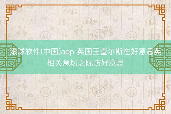 滚球软件(中国)app 英国王查尔斯在好意思英相关急切之际访好意思